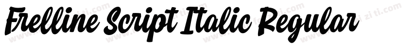 Frelline Script Italic Regular字体转换